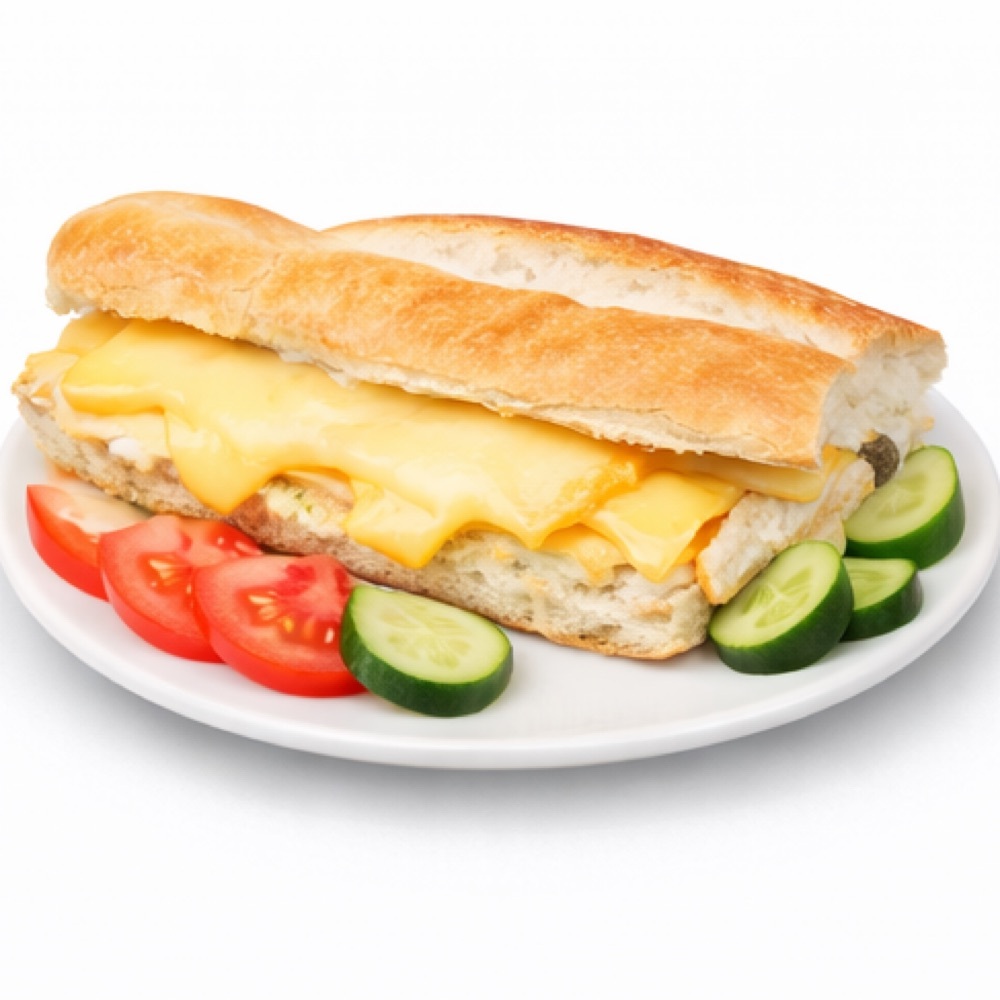 Yarım Ekmek Arası Kaşarlı Tost