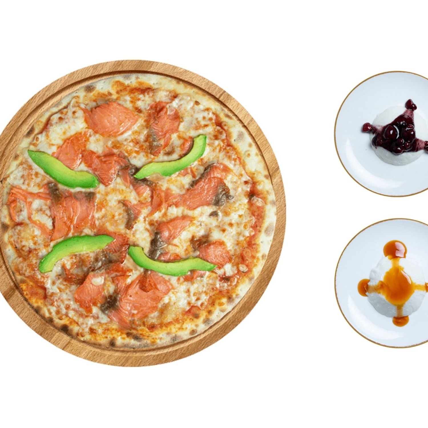 Avokado Somon Pizza (Orta)