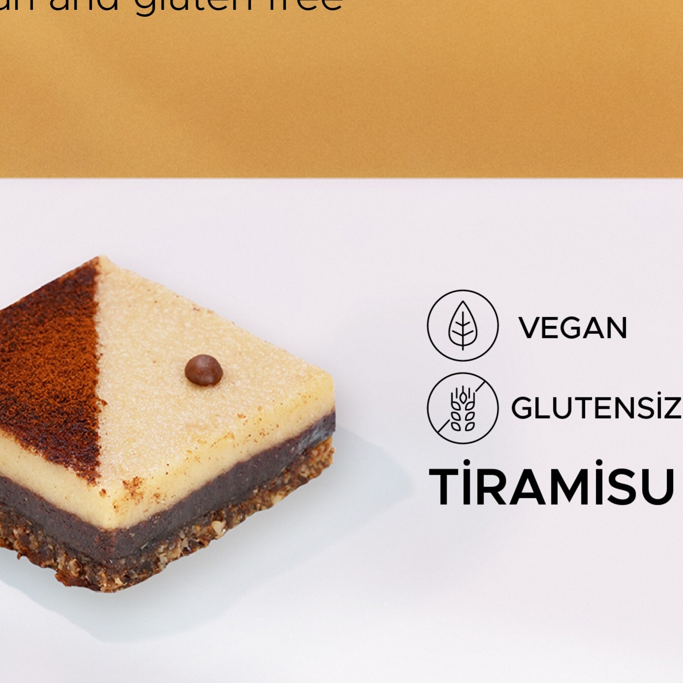 Glutensiz Vegan Şekersiz Tiramisu