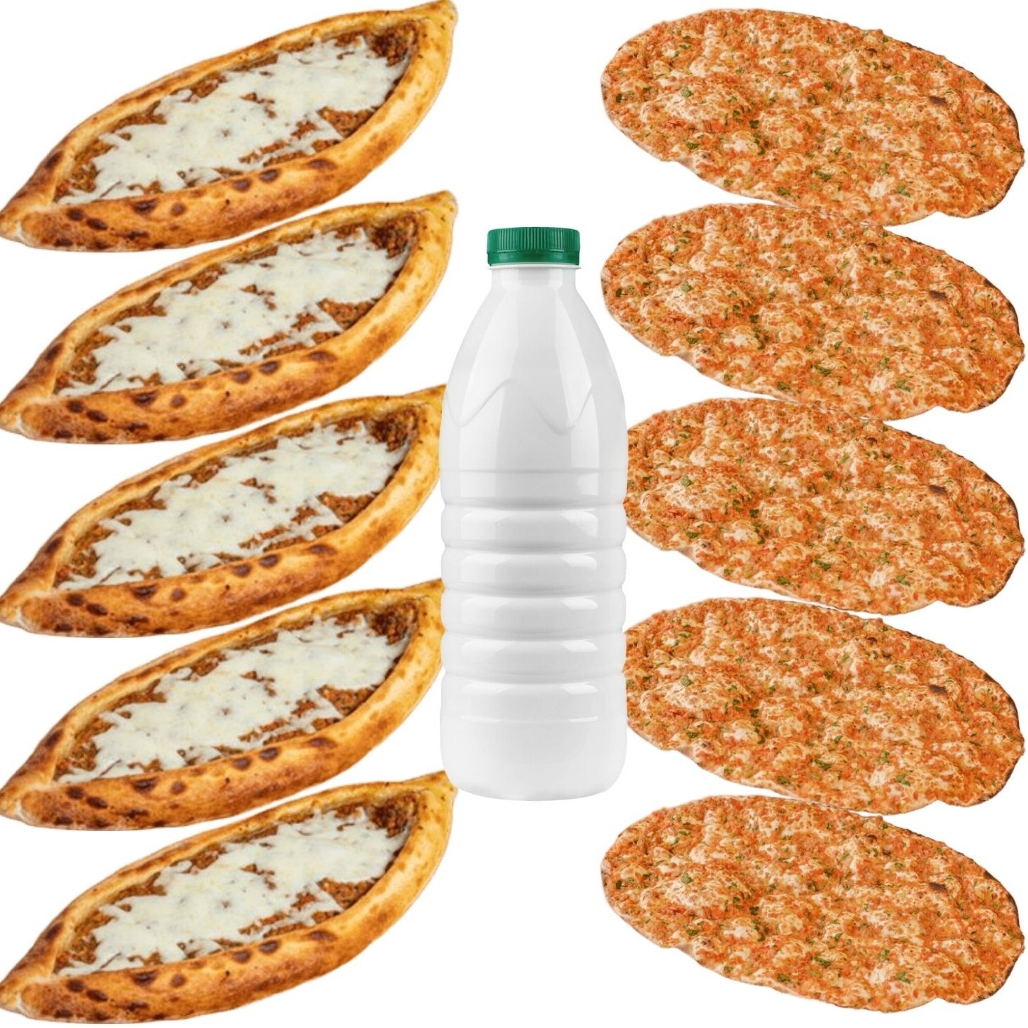 5 'Li Kıymalı Kaşarlı Cantık & 5'Li Lahmacun Menü