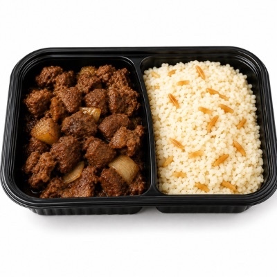 Et Kavurma Pilav salata