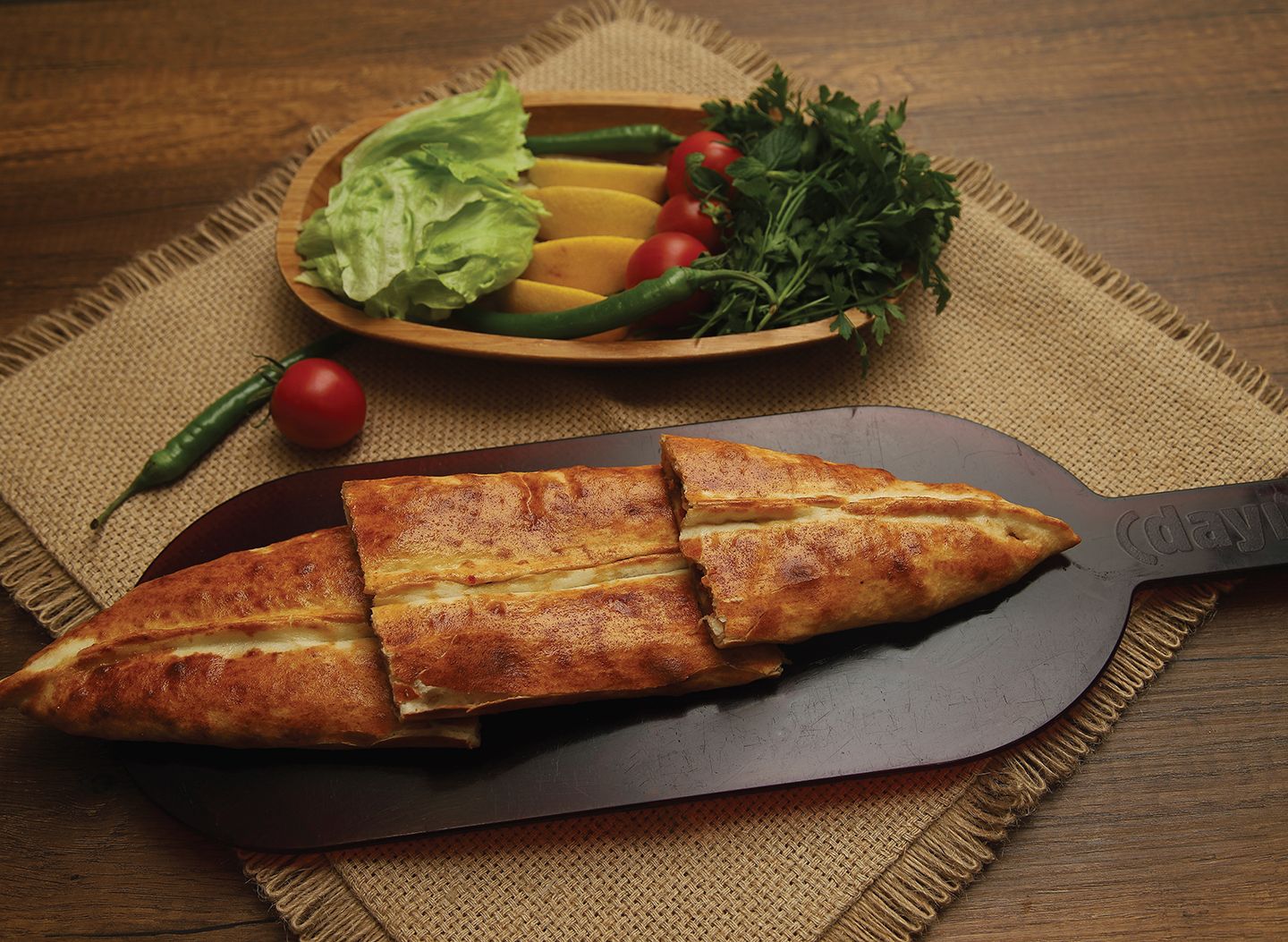 Mini Kavurmalı Sade Pide