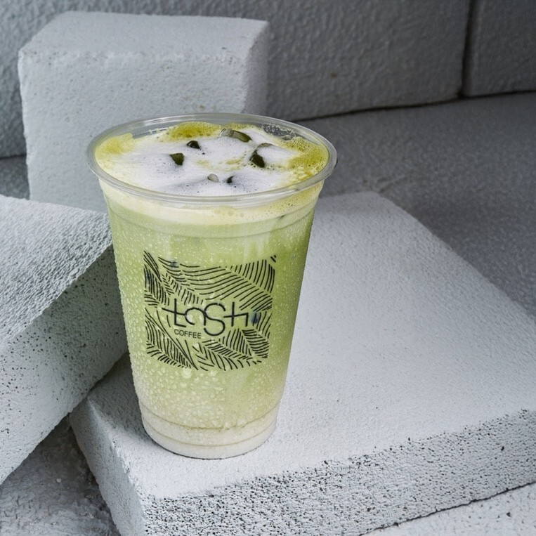 Iced Toffee Nut Matcha Latte