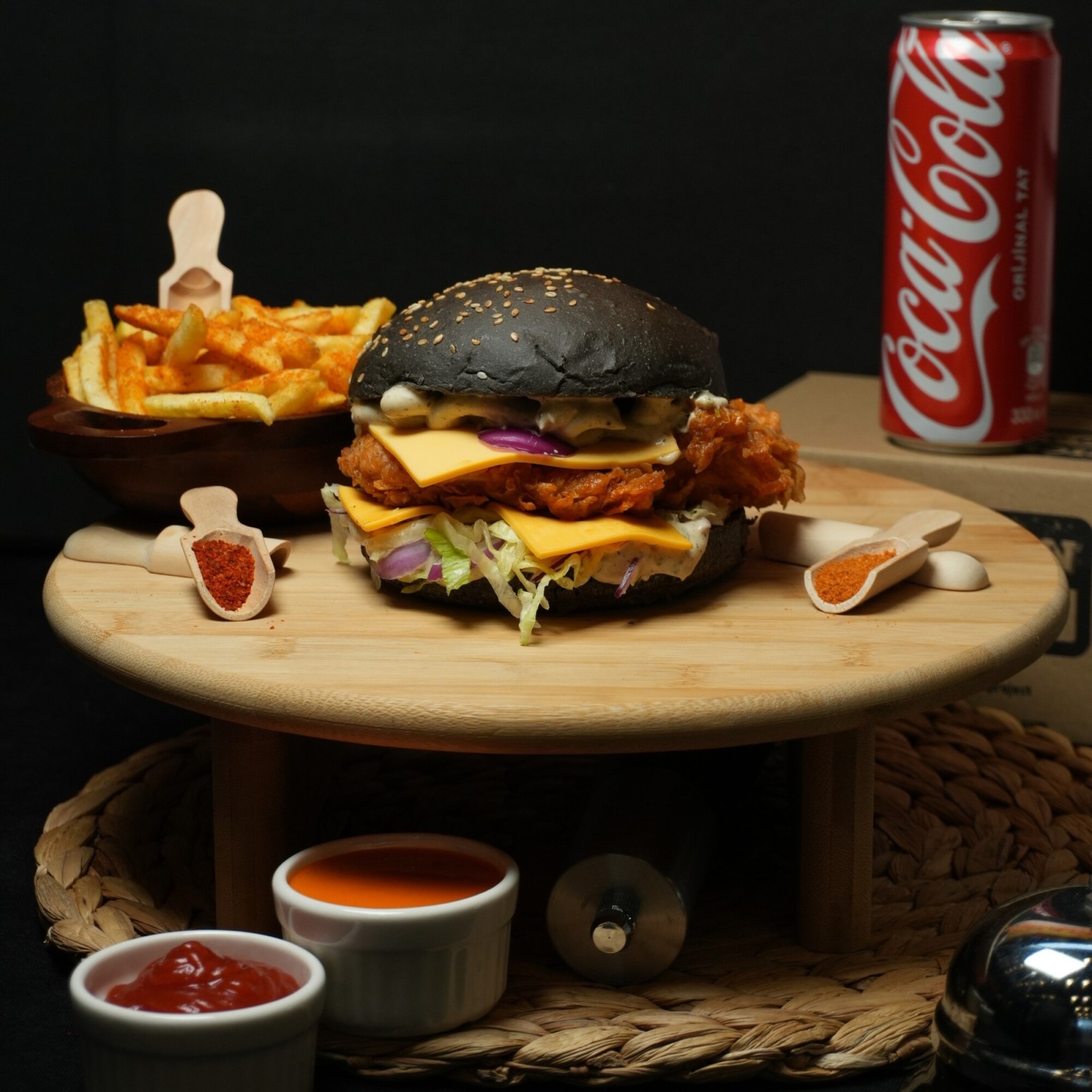 Black Secret Burger Menü