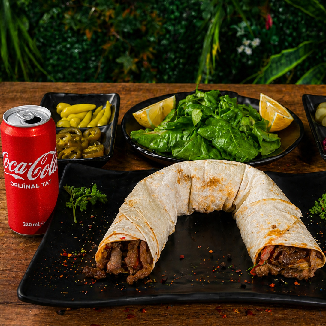 Et Tantuni Dürüm (90 gr) +Coca Cola Menü (330 ml)
