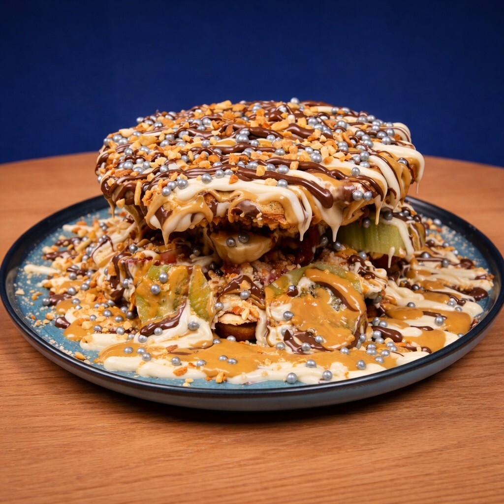 Meyveli Waffle Duble