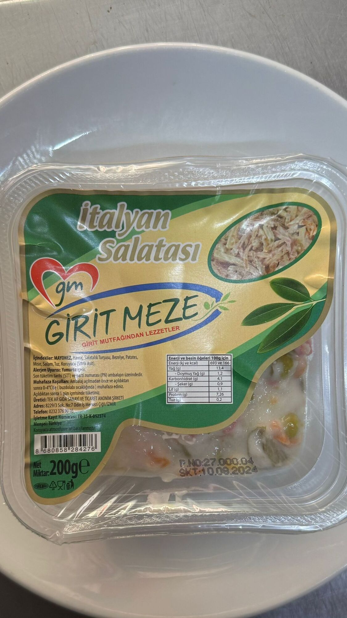 italyan salatsı (200gr) ( Girit meze )