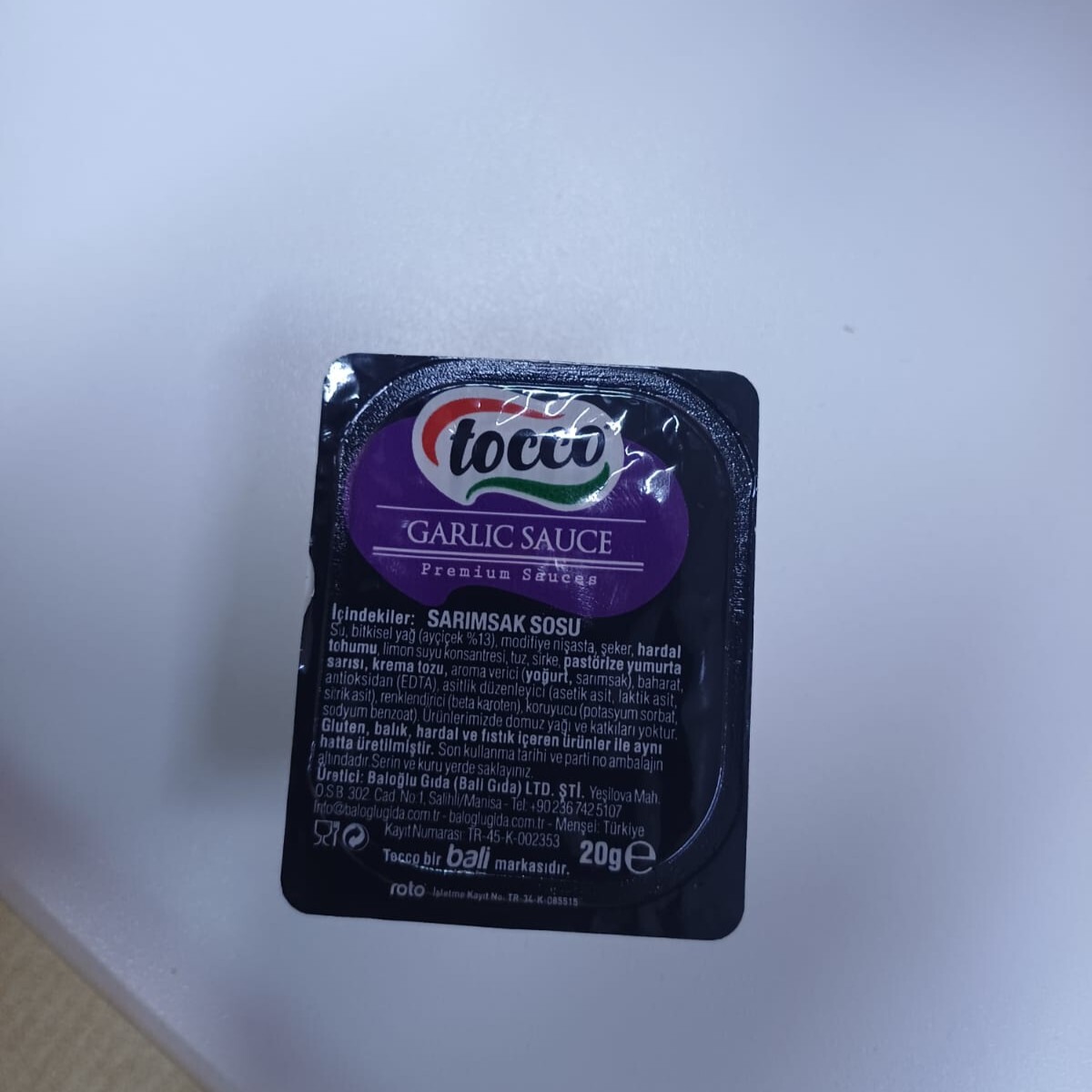 Sarımsaklı Sos 20 G