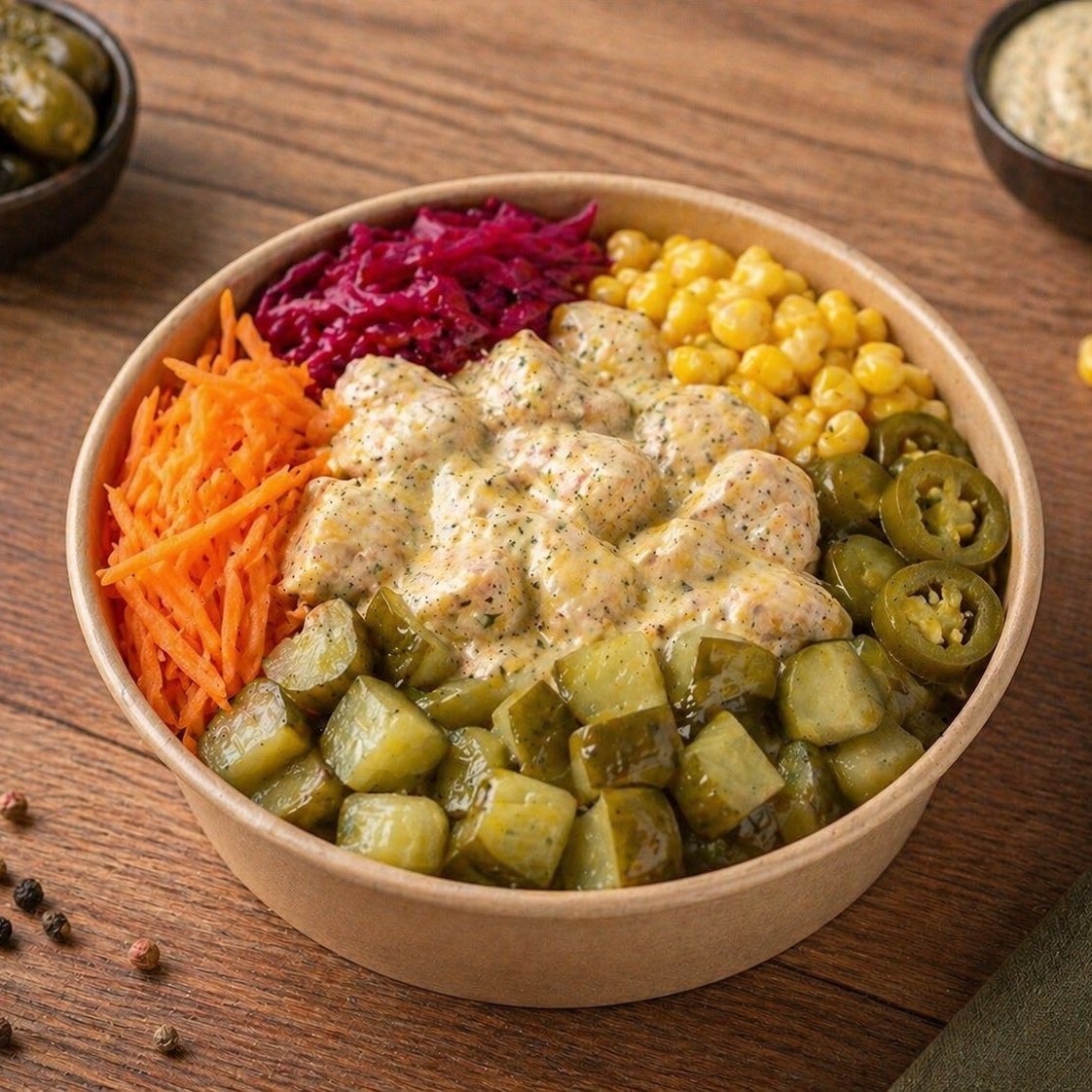 Kremalı Körili Tavuklu Bowl Pilav