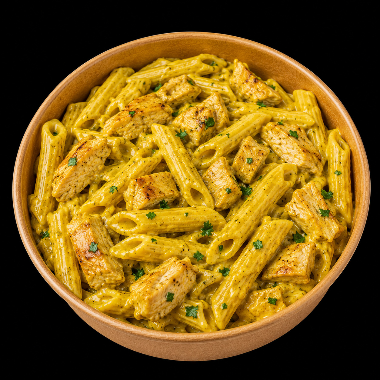 Köri Soslu Tavuklu Penne