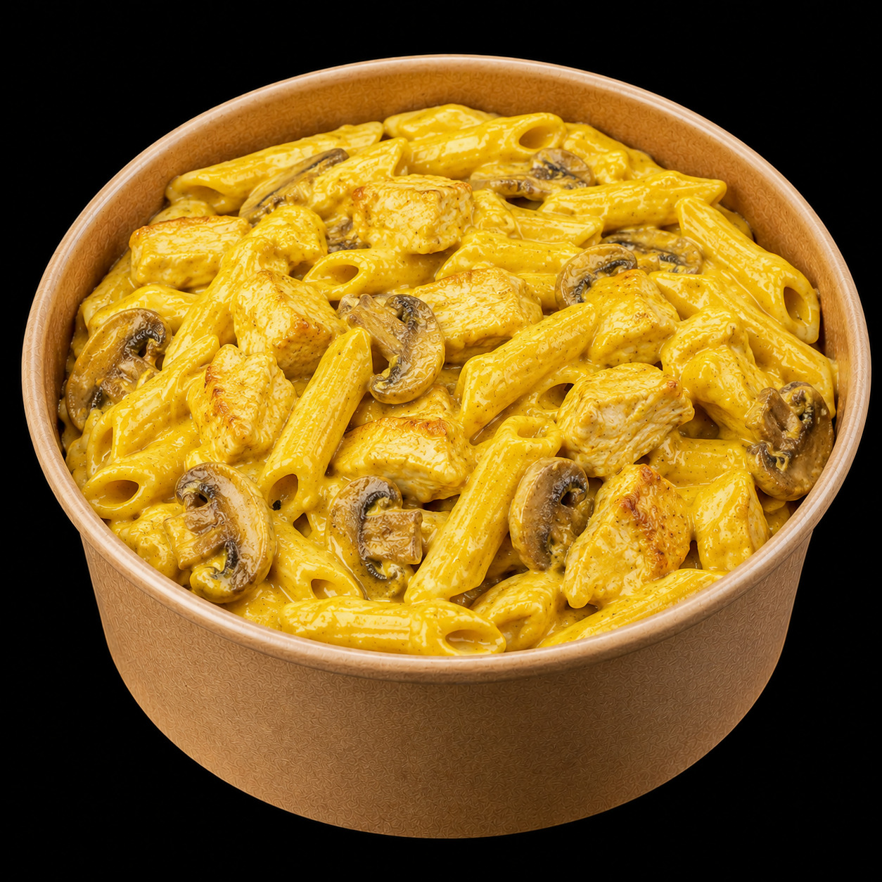 Zerdeçallı Kremalı Mantarlı Penne