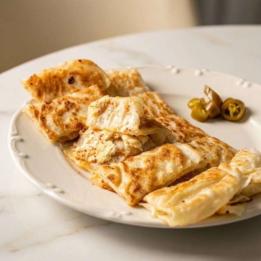 Beyaz Peynirli Kaşarlı Gözleme