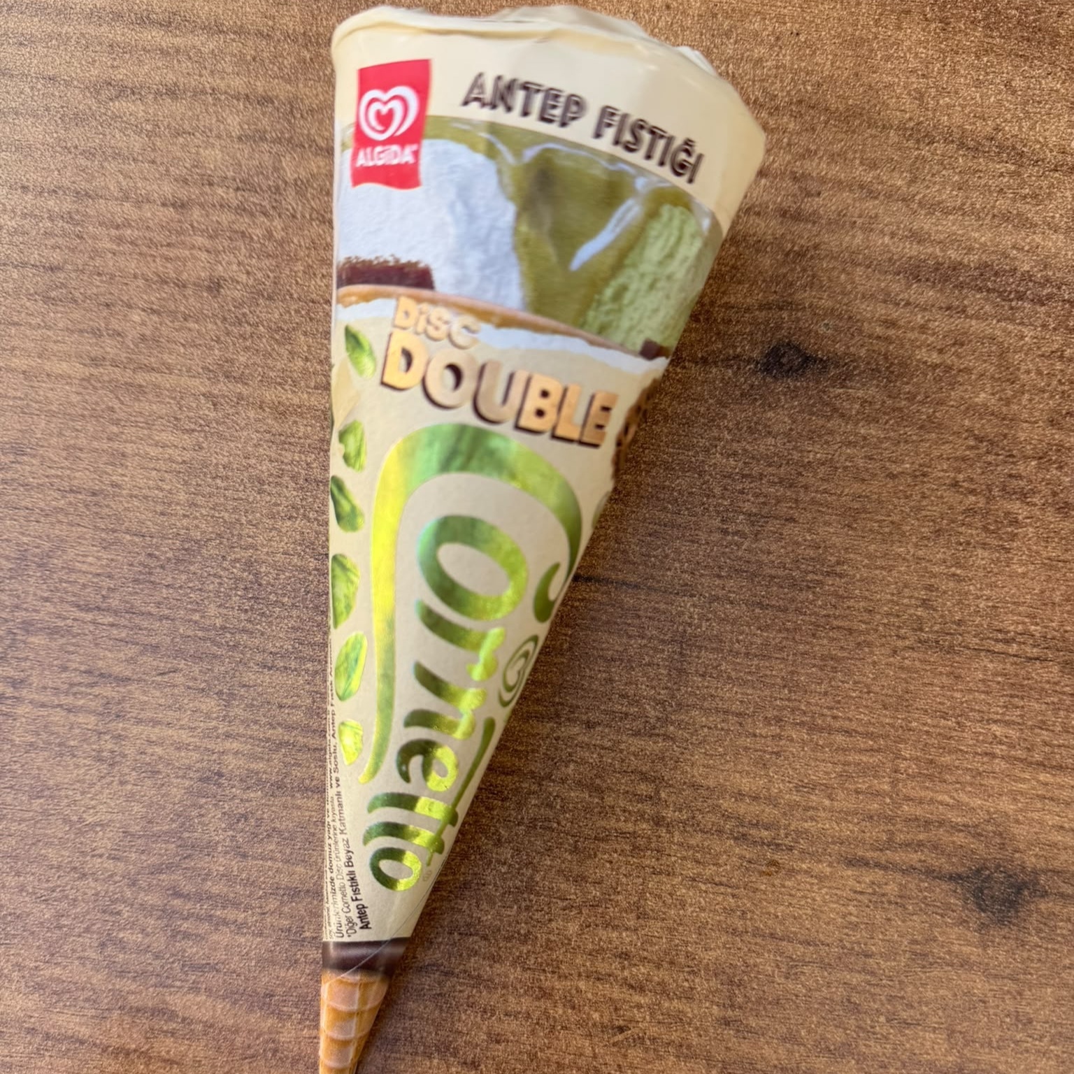 Algida Cornetto Disc Double Antep Fıstığı