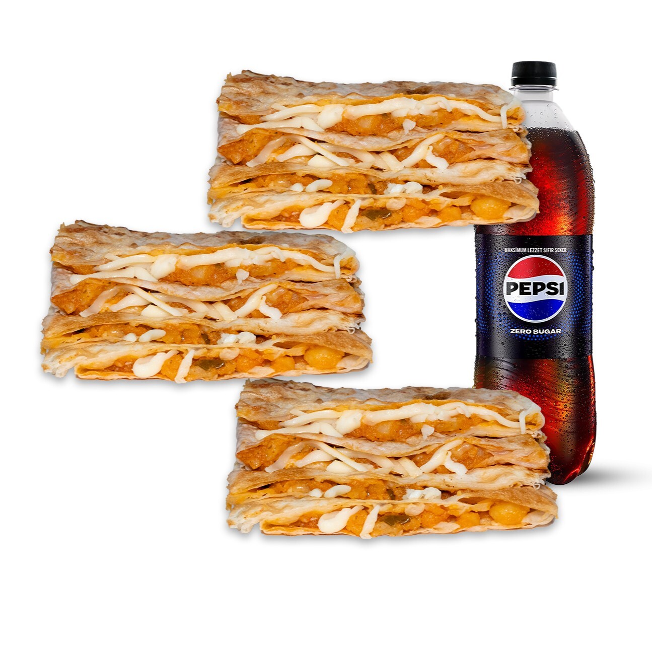 3'lü Patatesli Kaşarlı Gözleme Menü