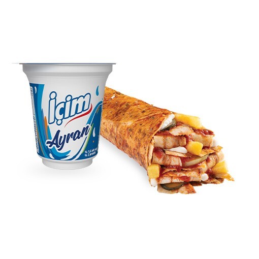 Ekonomik Tavuk Döner Dürüm Menü (XL)