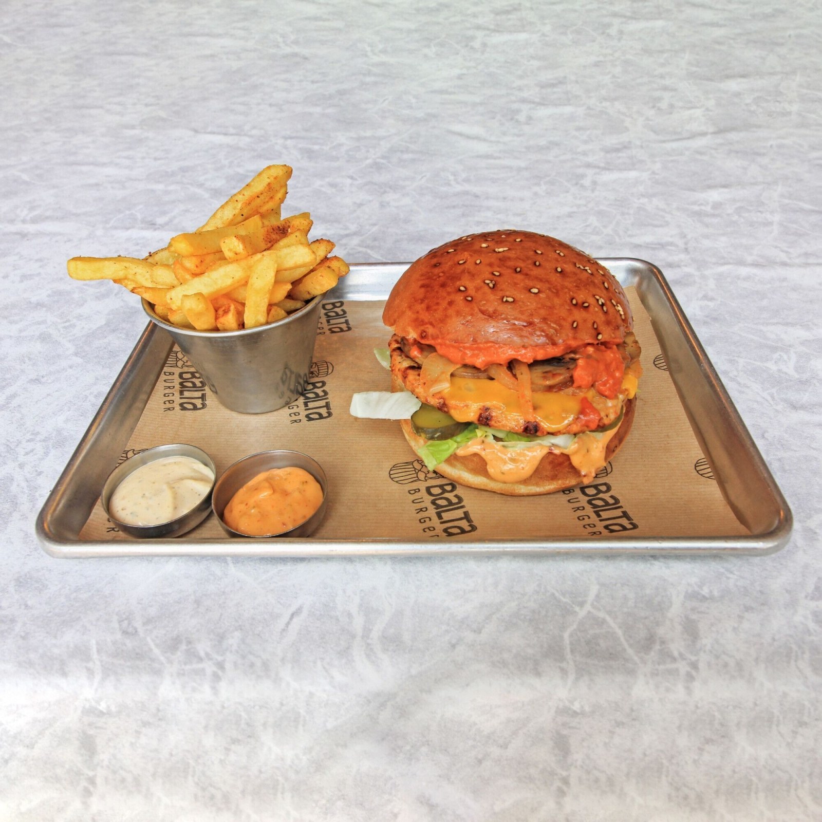 Xl Çıra Burger (320 gr) (Acılı) (Hayvan Gibi Yerim)