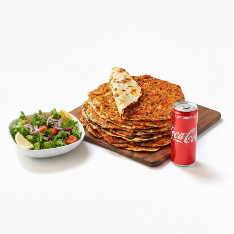 3 Lahmacun+Coca Cola