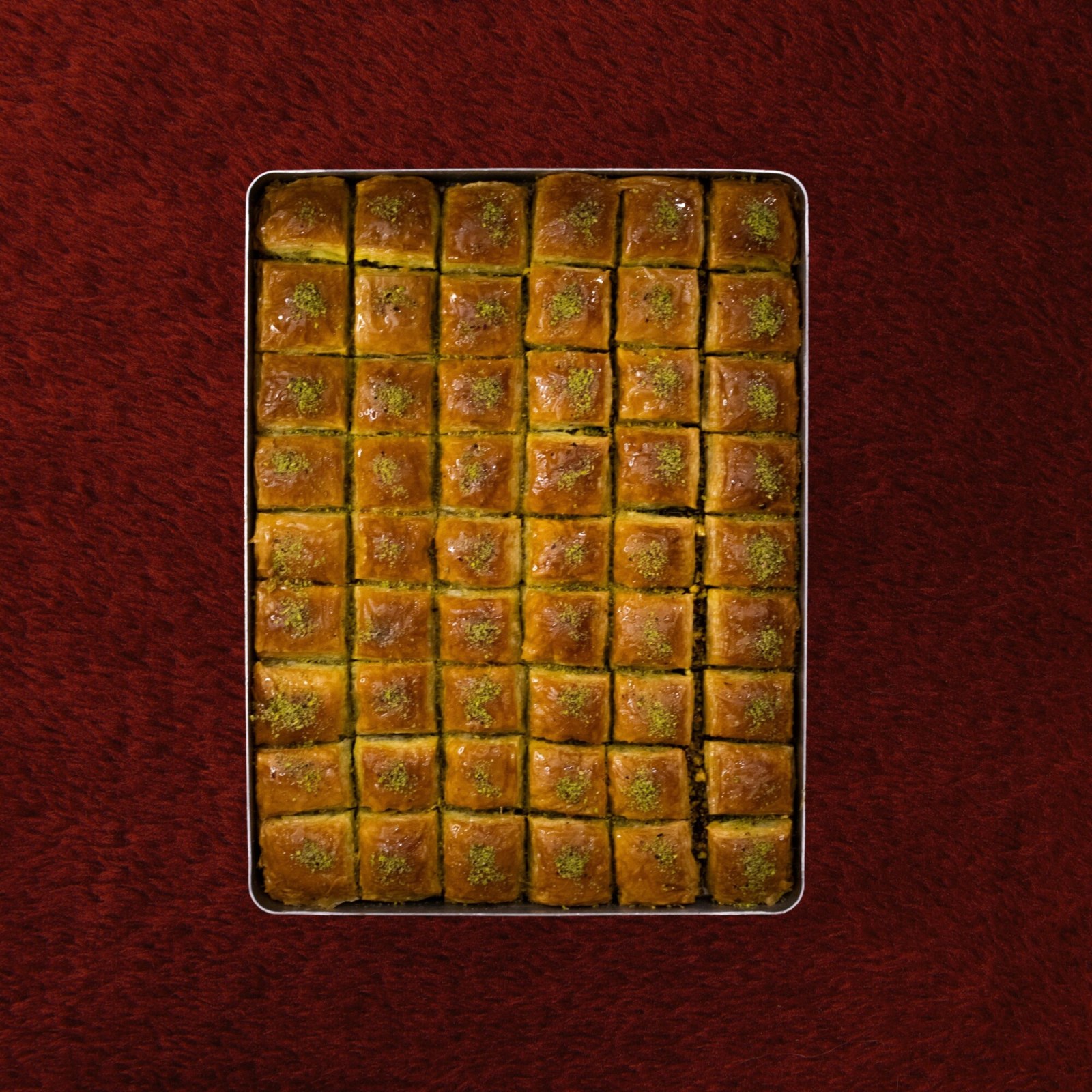 Tepsi Antep Fıstıklı Kuru Baklava (3 kg)