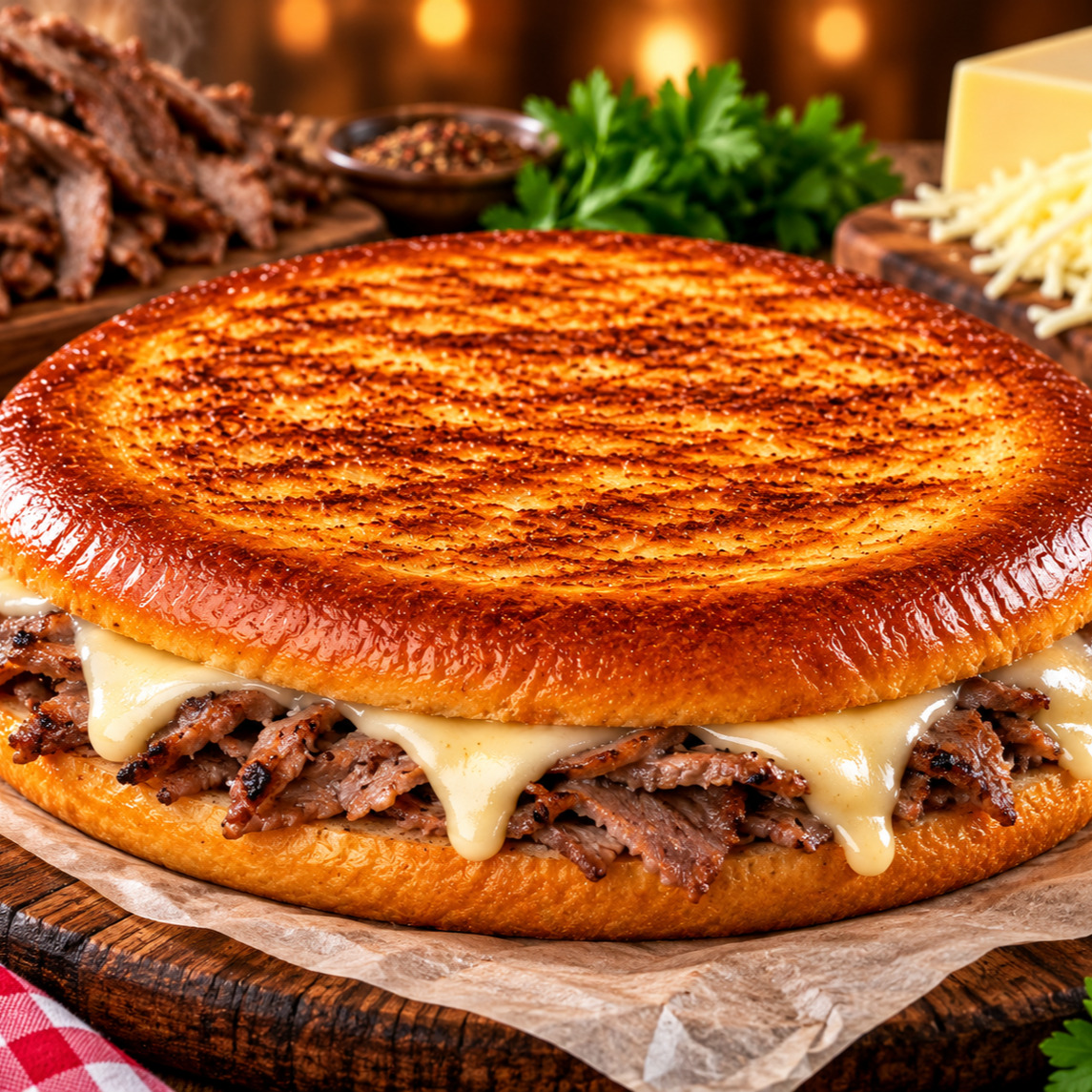 Et Dönerli Kaşarlı Tost (2 adet)