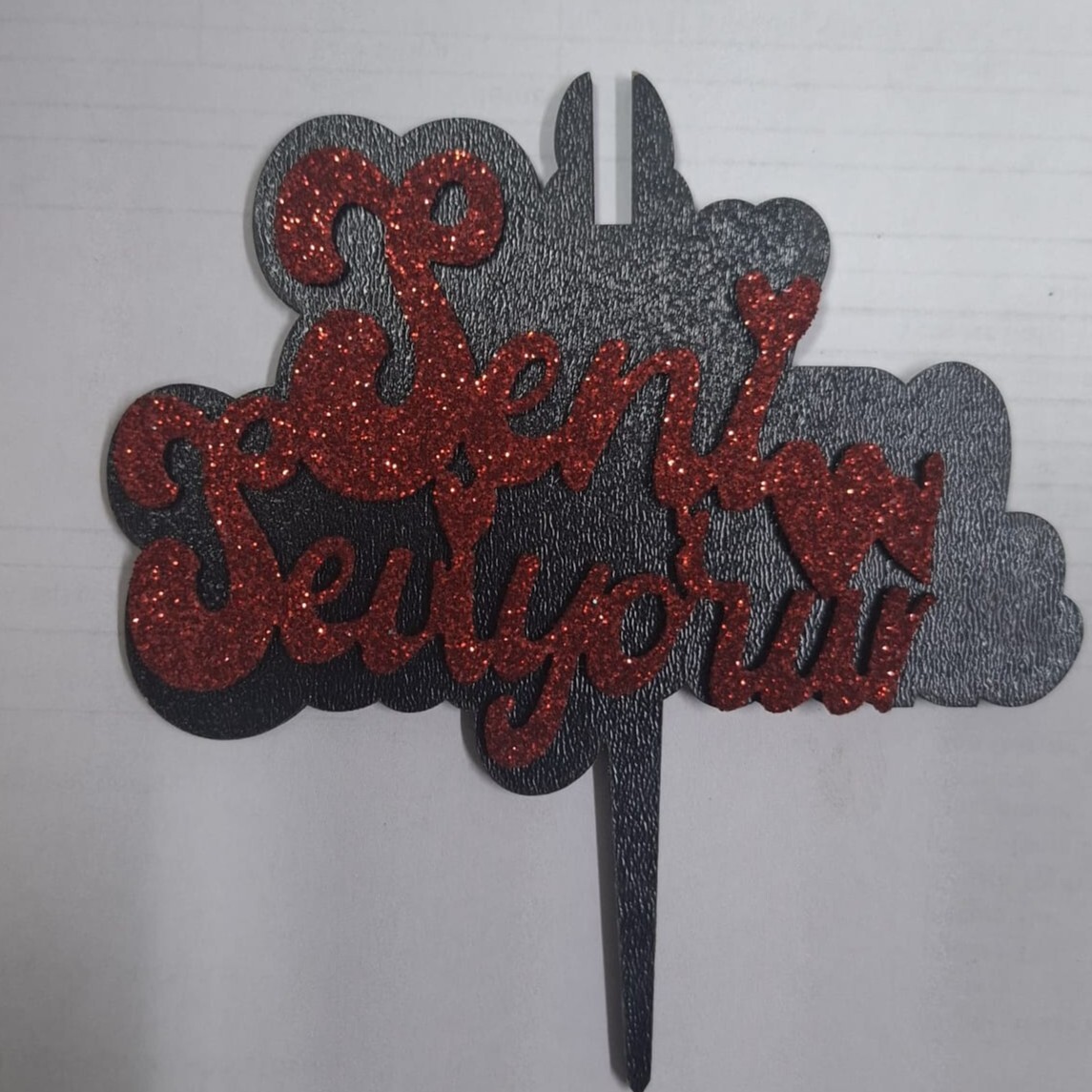 Seni Seviyorum (Pasta Üzeri Yazı)