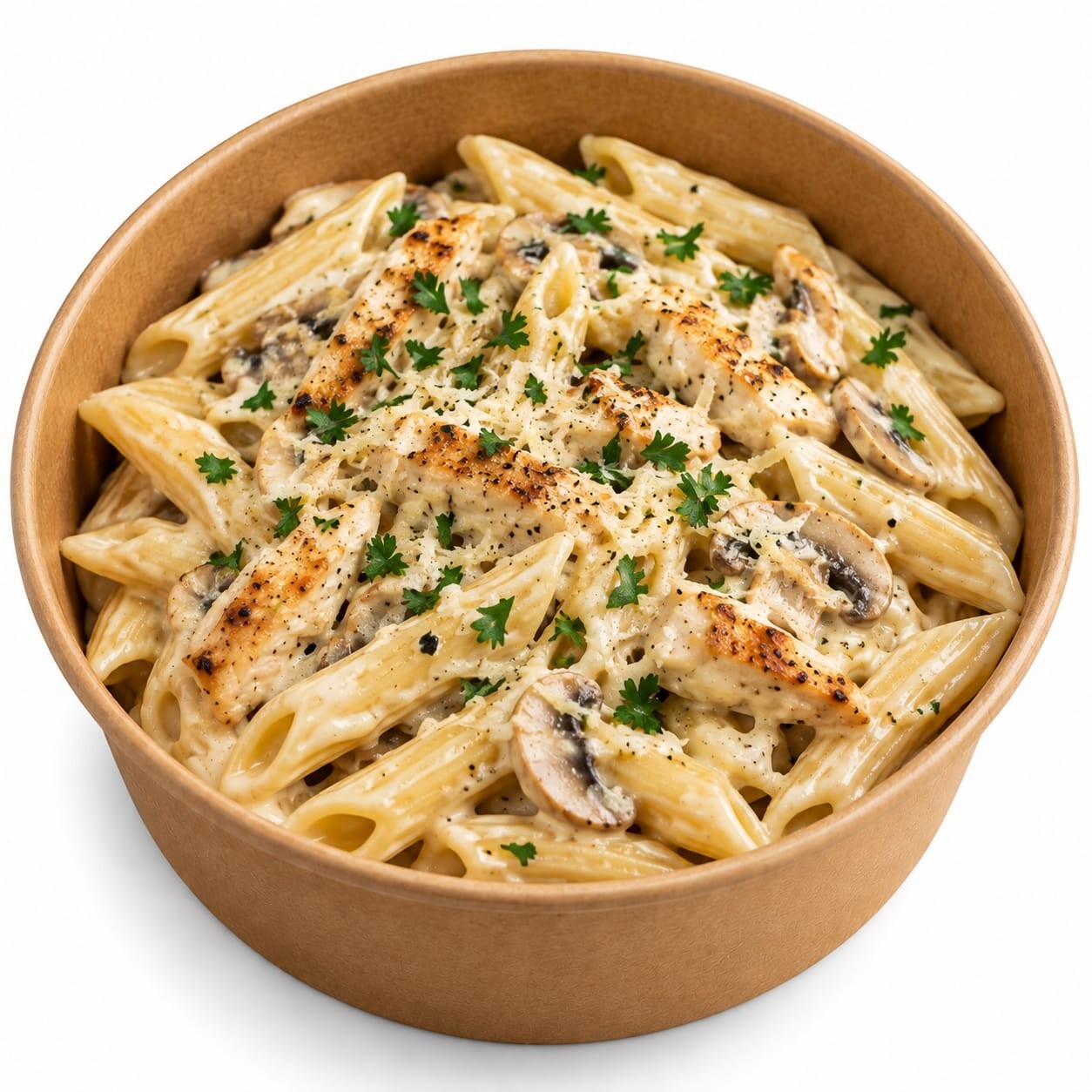 Mantarlı Kremalı Penne