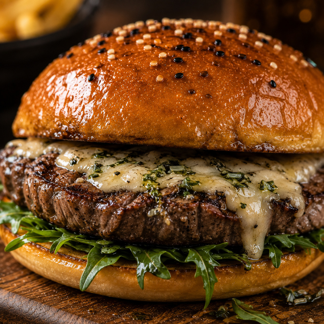Garlic Steak Burger