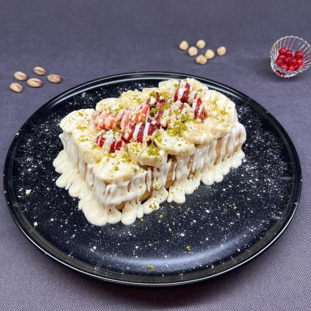 Beyaz Çikolatalı Waffle (Küçük Porsiyon)