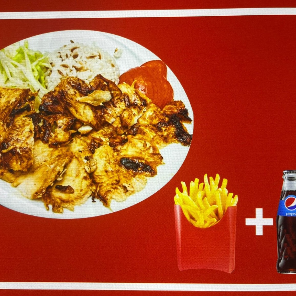 Pilav Üstü Tavuk Döner Menü