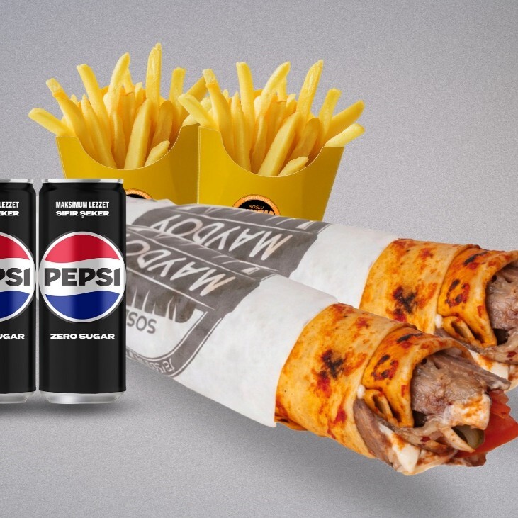 2'li Et Döner Medium İçecek Menü