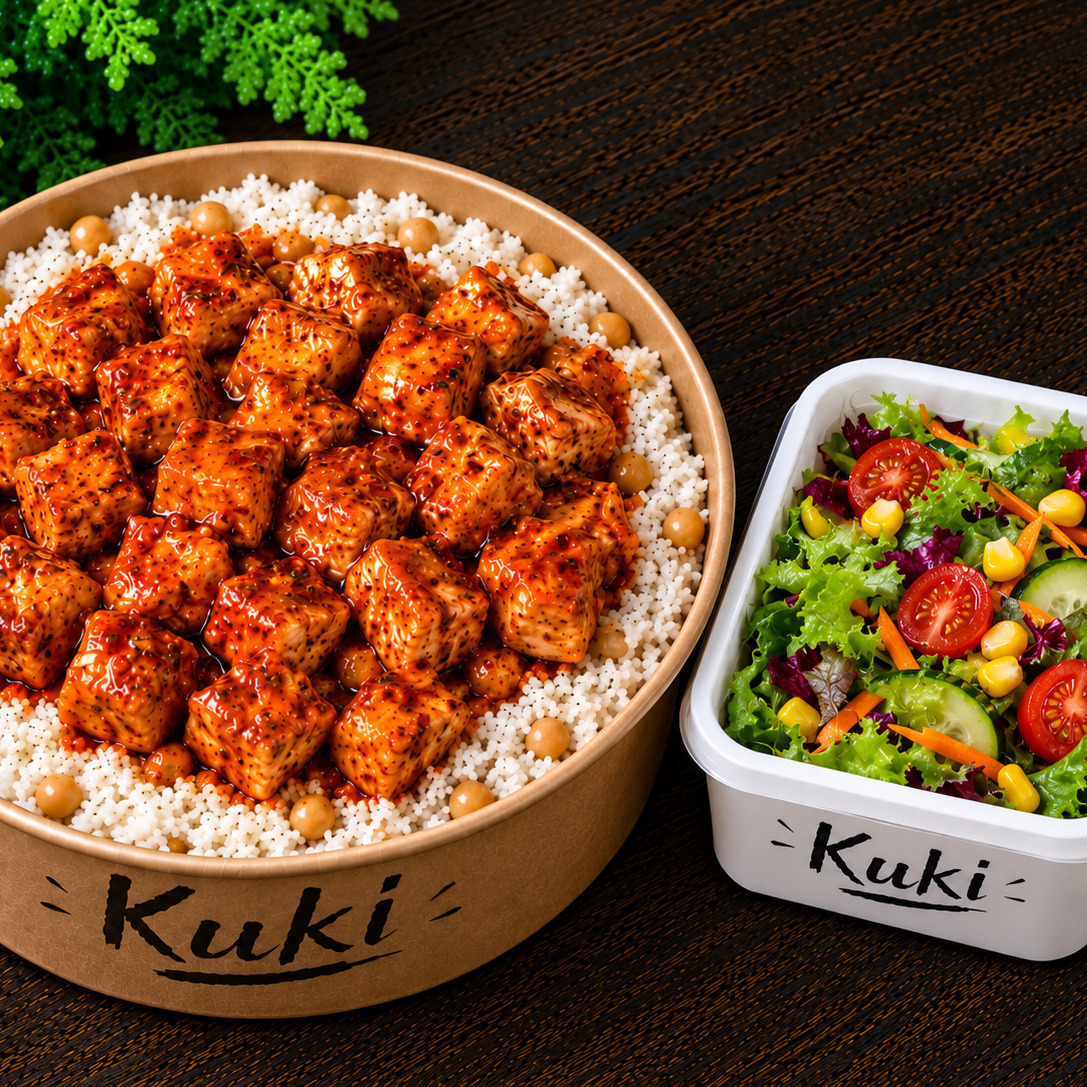 Kuki`nin Aci soslu tavuK pilavı toplam 500gr