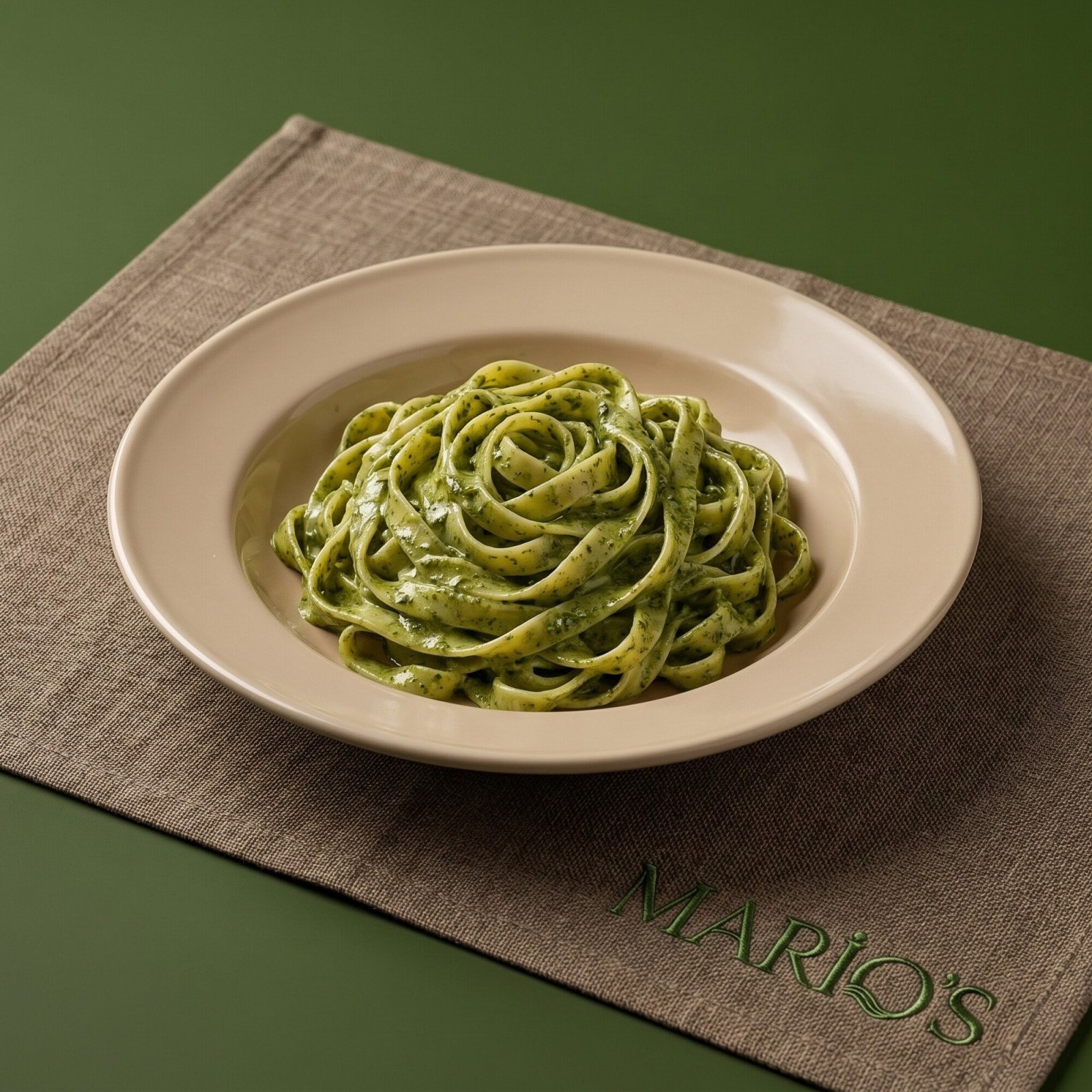 Pesto Soslu Fettuccine