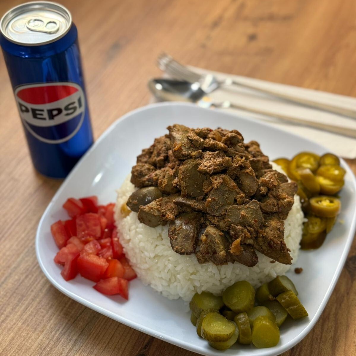 Ciğer Pilav Duble + Pepsi(330ml)