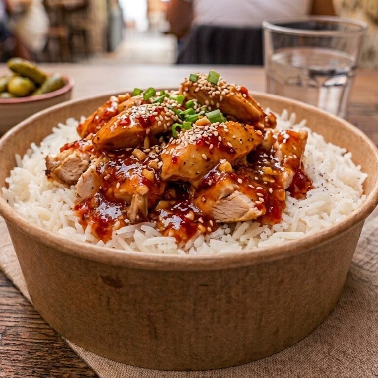 Pilav Üstünde Sweet Chili Soslu Tavuk 450gr