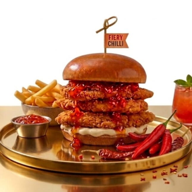 Fire Jam Chicken Burger