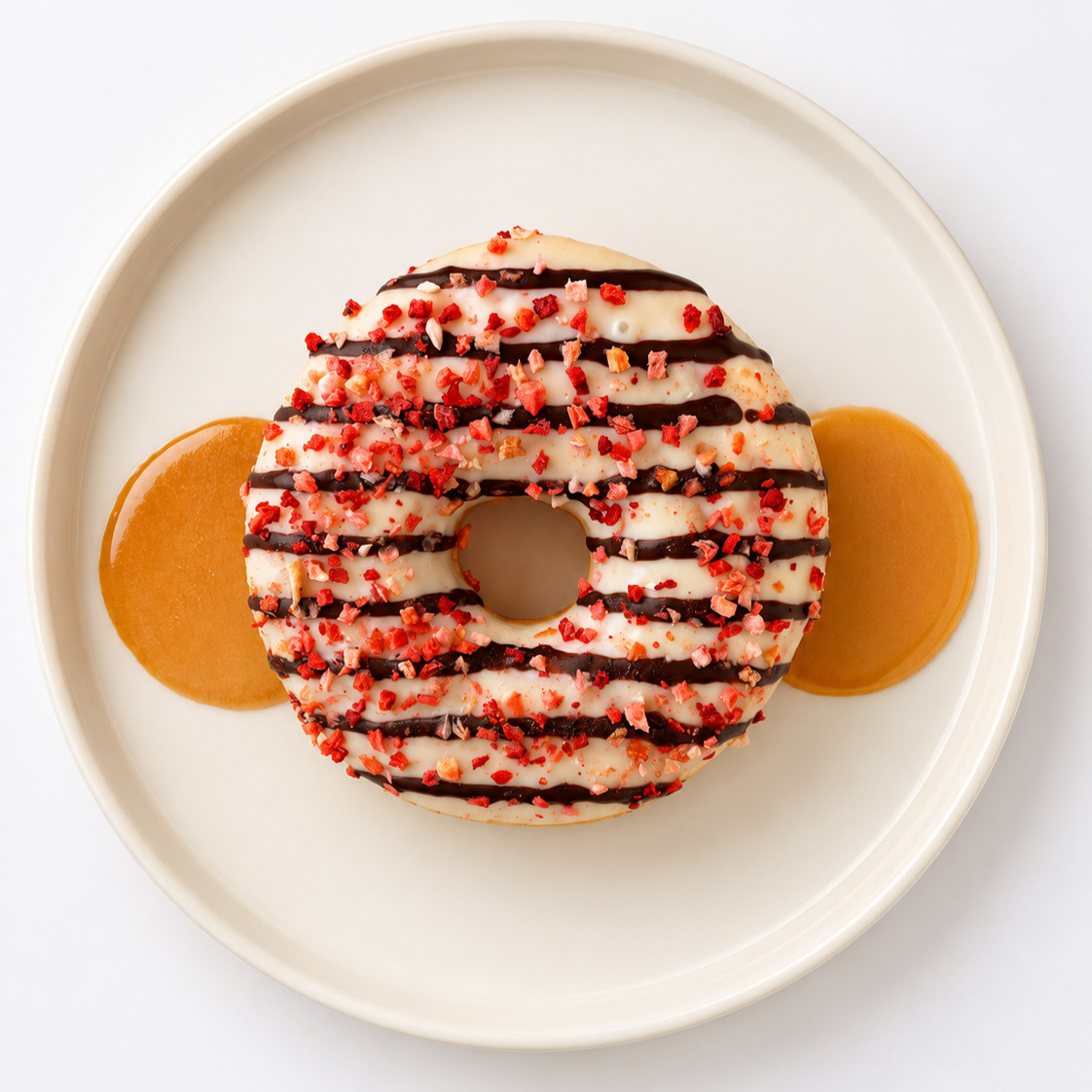 Çilek Dolgulu Donut
