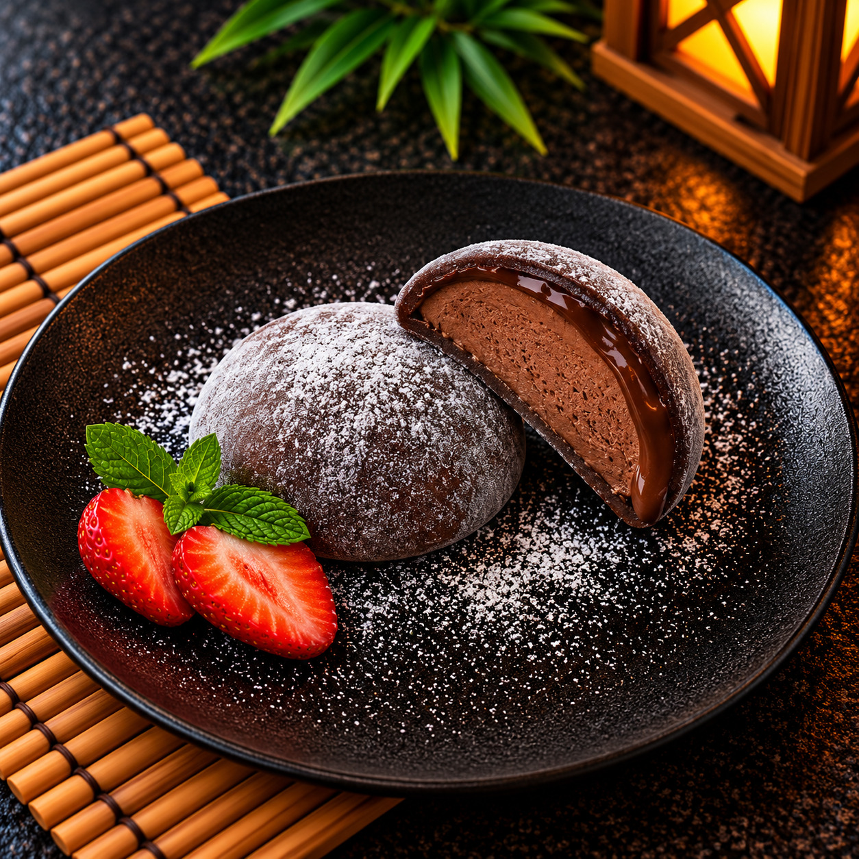 Çikolata Dondurmalı Mochi