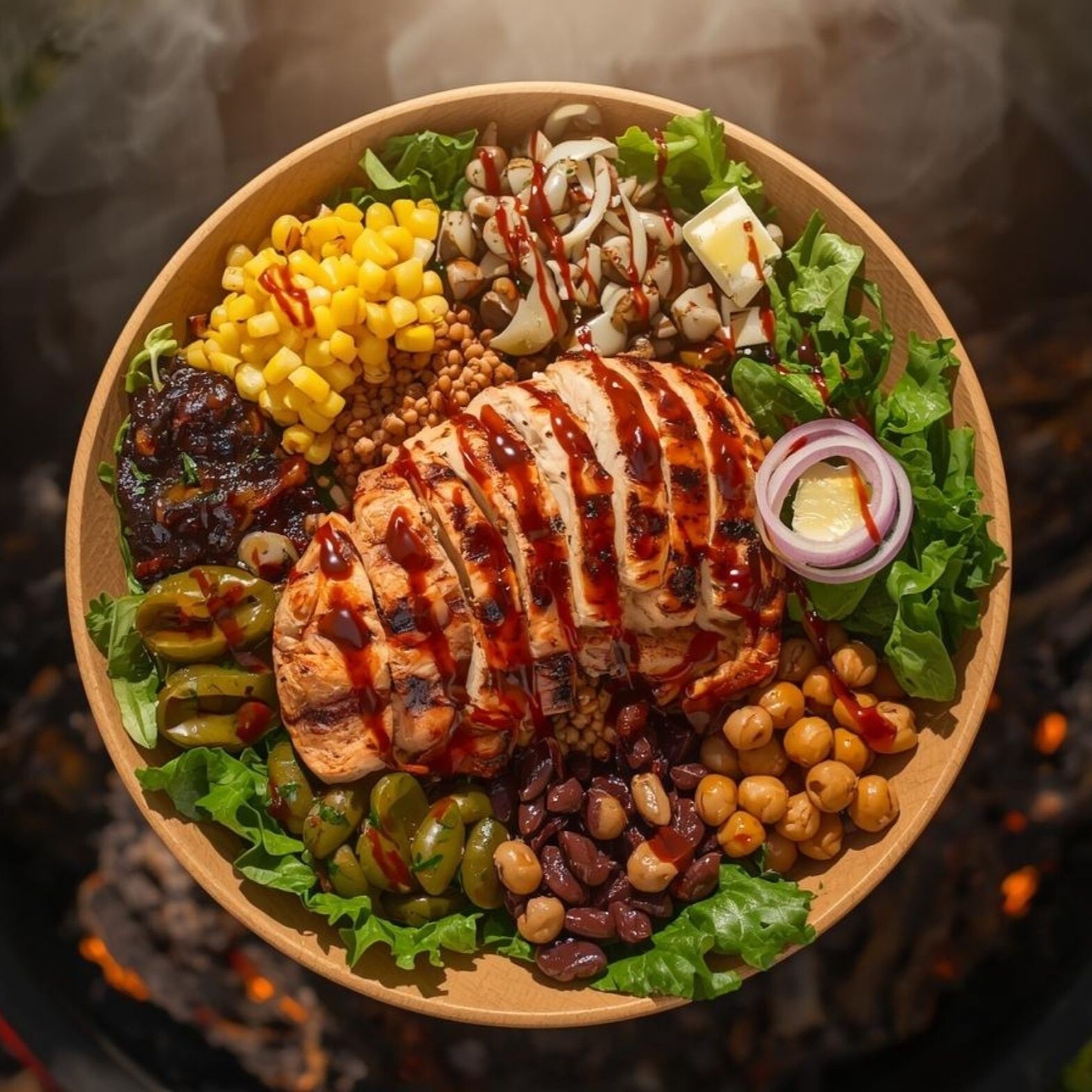 Honey Barbecue Izgara Bowl