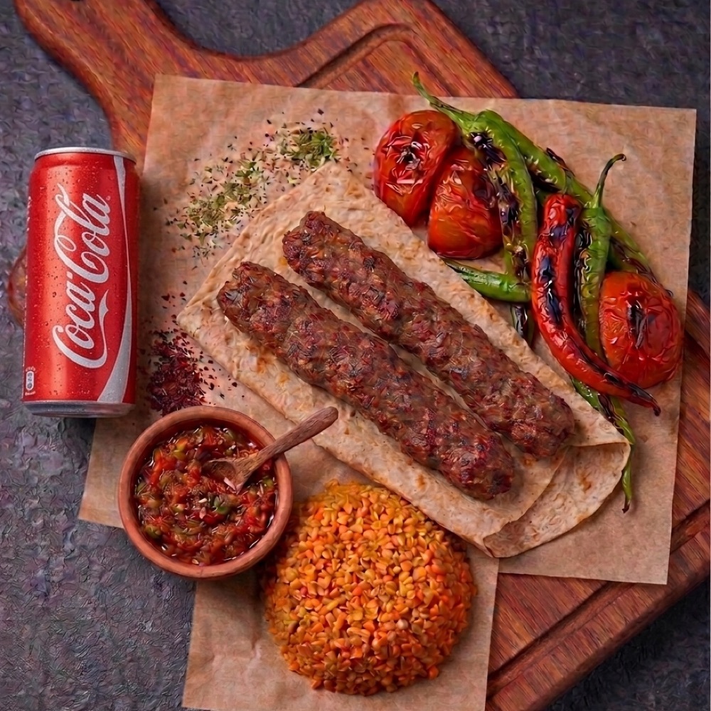 Urfa Kebap + Coca Cola (330 ml) Menü