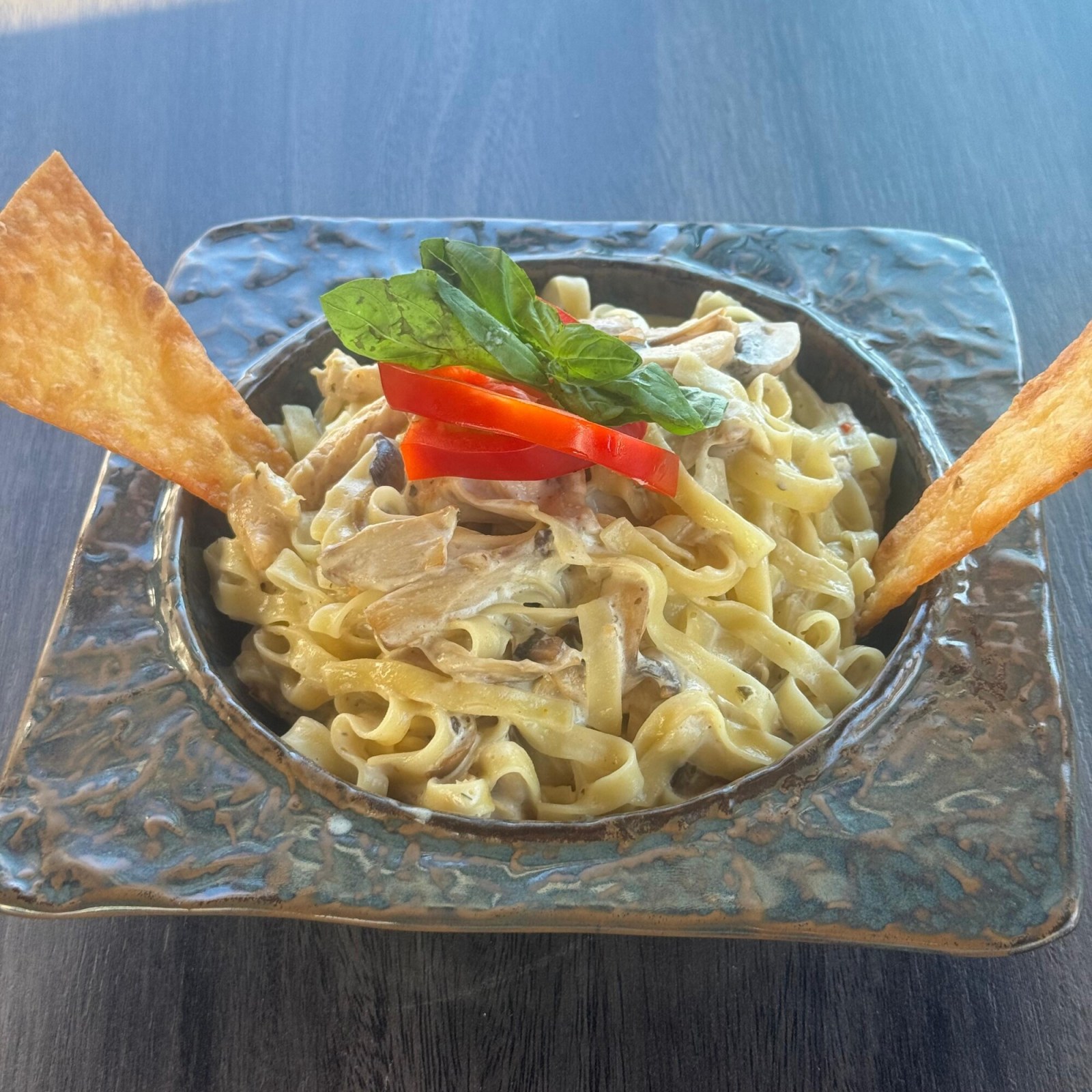 Kremalı Mantarlı Fettuccine