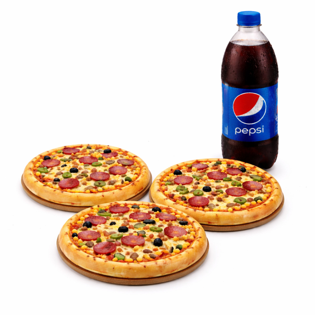 3'lü Ottoman Pizza Menü