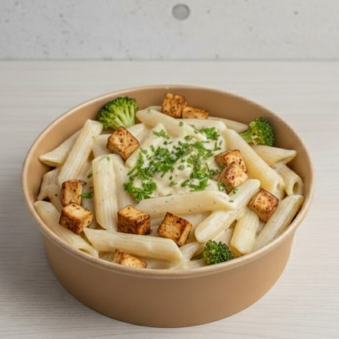 Kremalı Sebzeli Tavuklu Penne