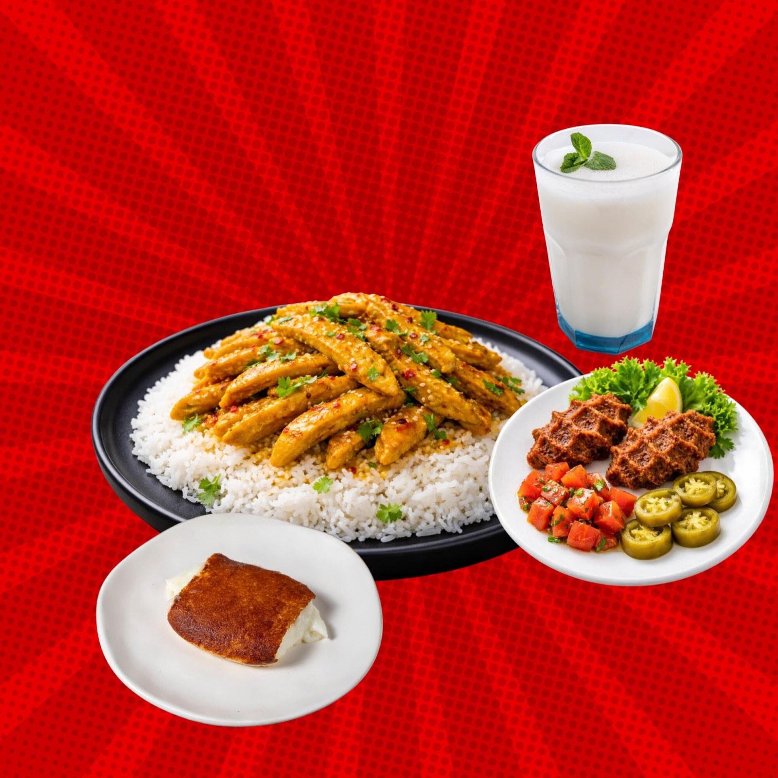 Körilim Pilav + Tatlı + İçecek