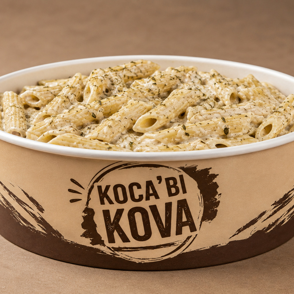 Kremalı Kekikli Kovada Makarna