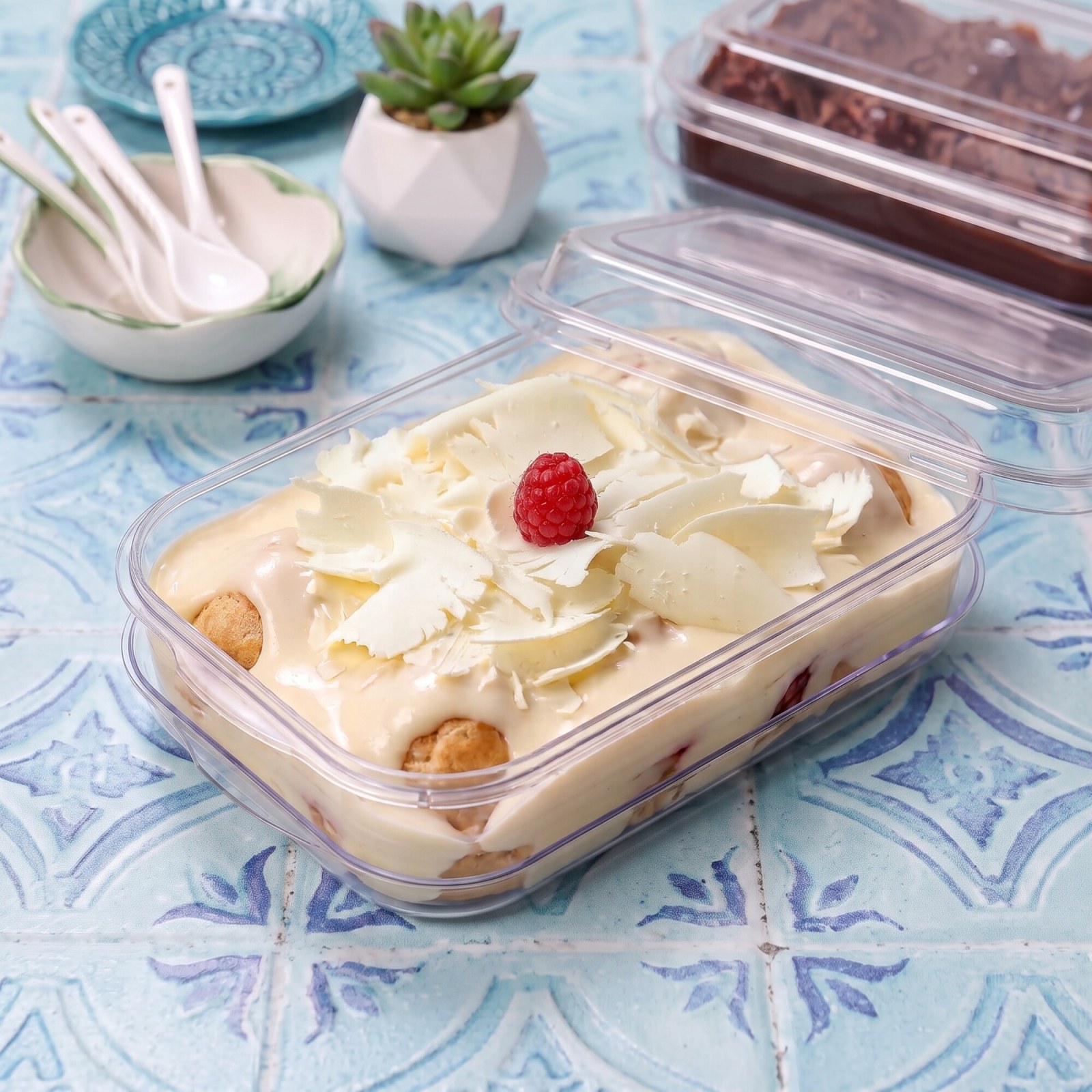Beyaz Çikolatalı Frambuazlı Dökme Profiterol 600 gr