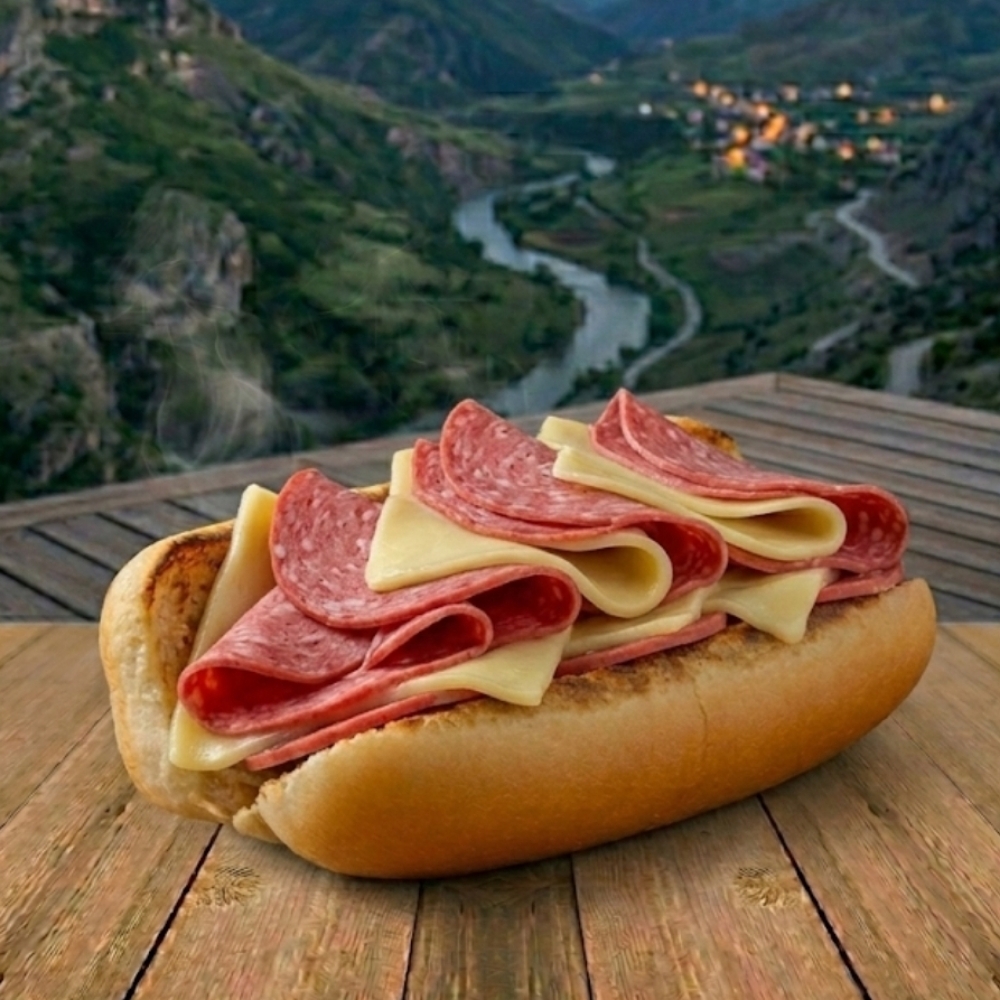 Kaşarlı Salamlı Sandviç