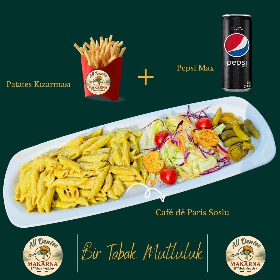 Cafê de Paris Tavuklu + Patates + Pepsi Max