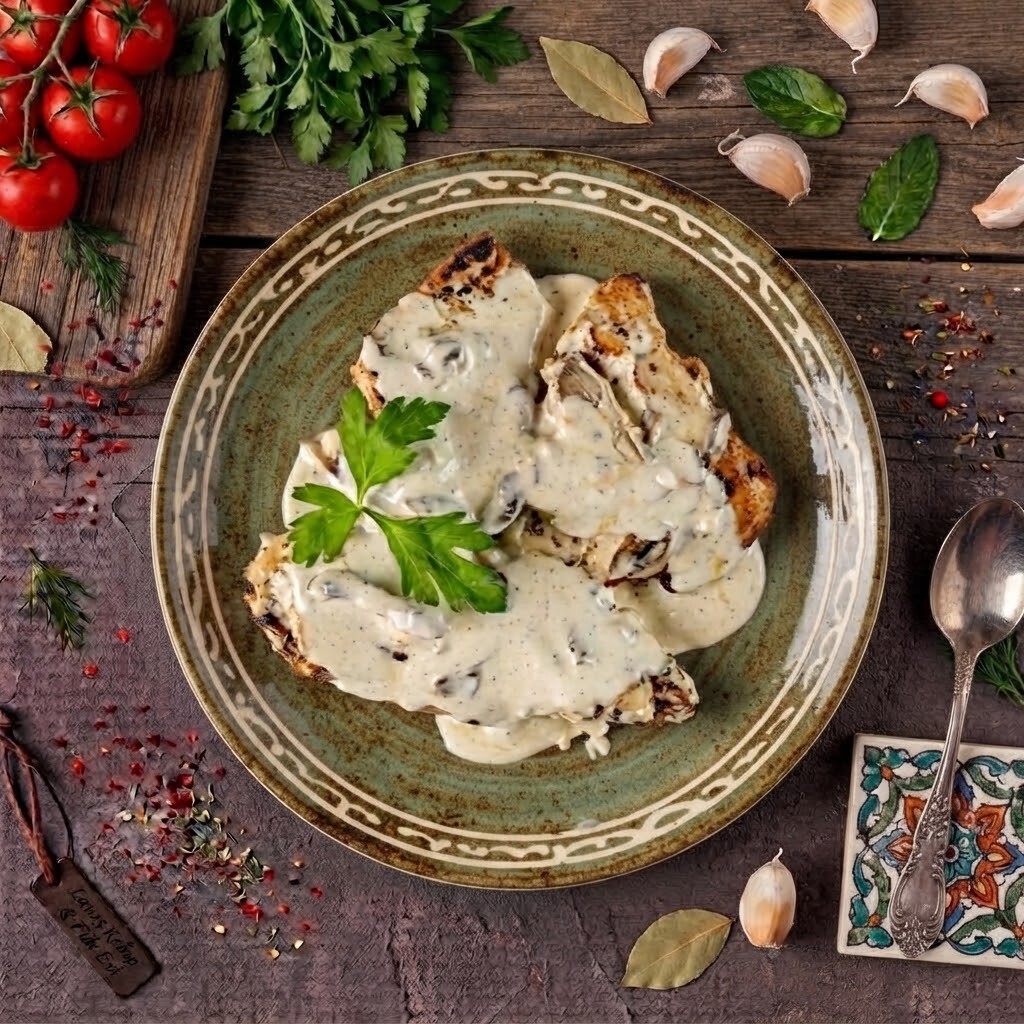 Kremalı Mantarlı Tavuk (230 Gr)