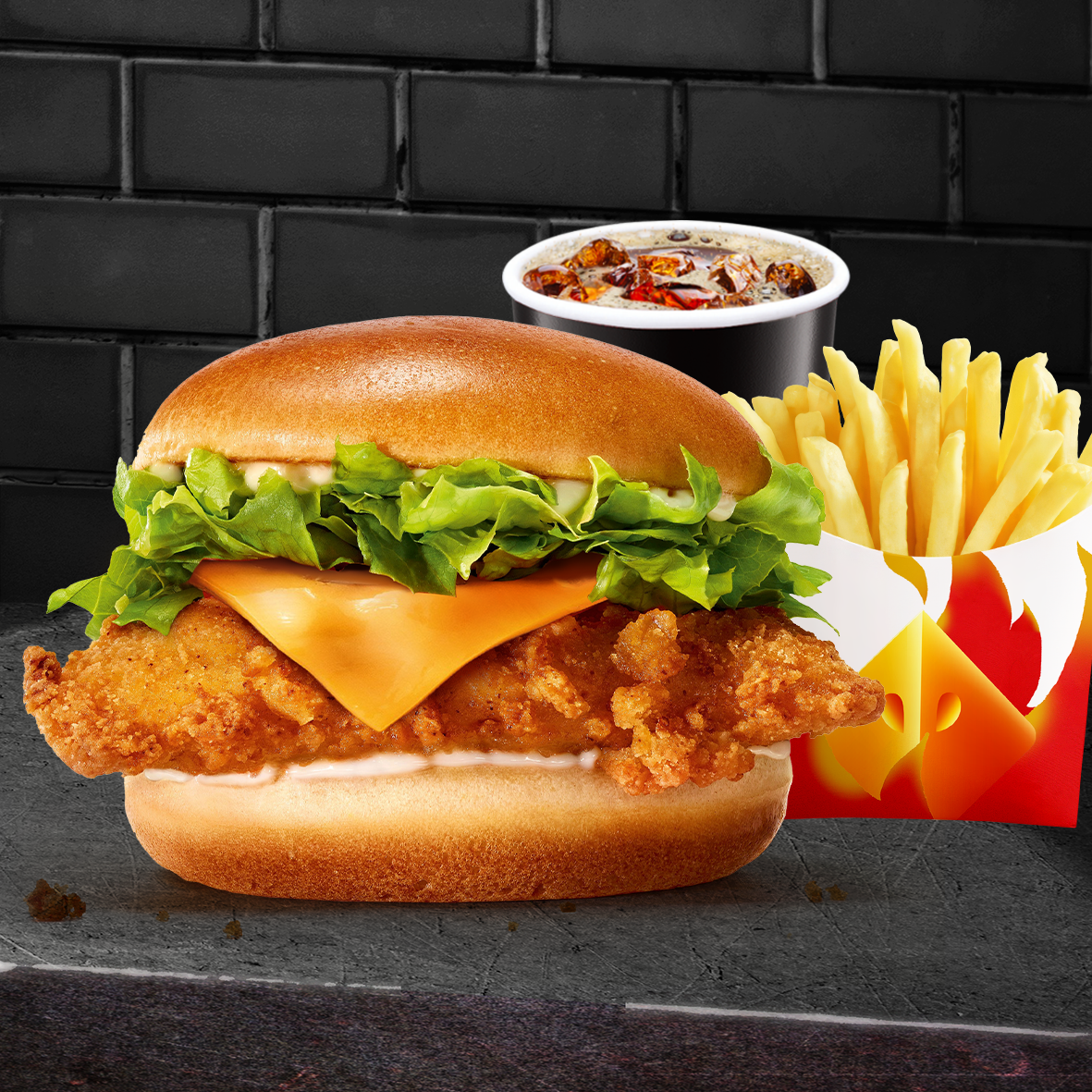 Chicken Burger Menü