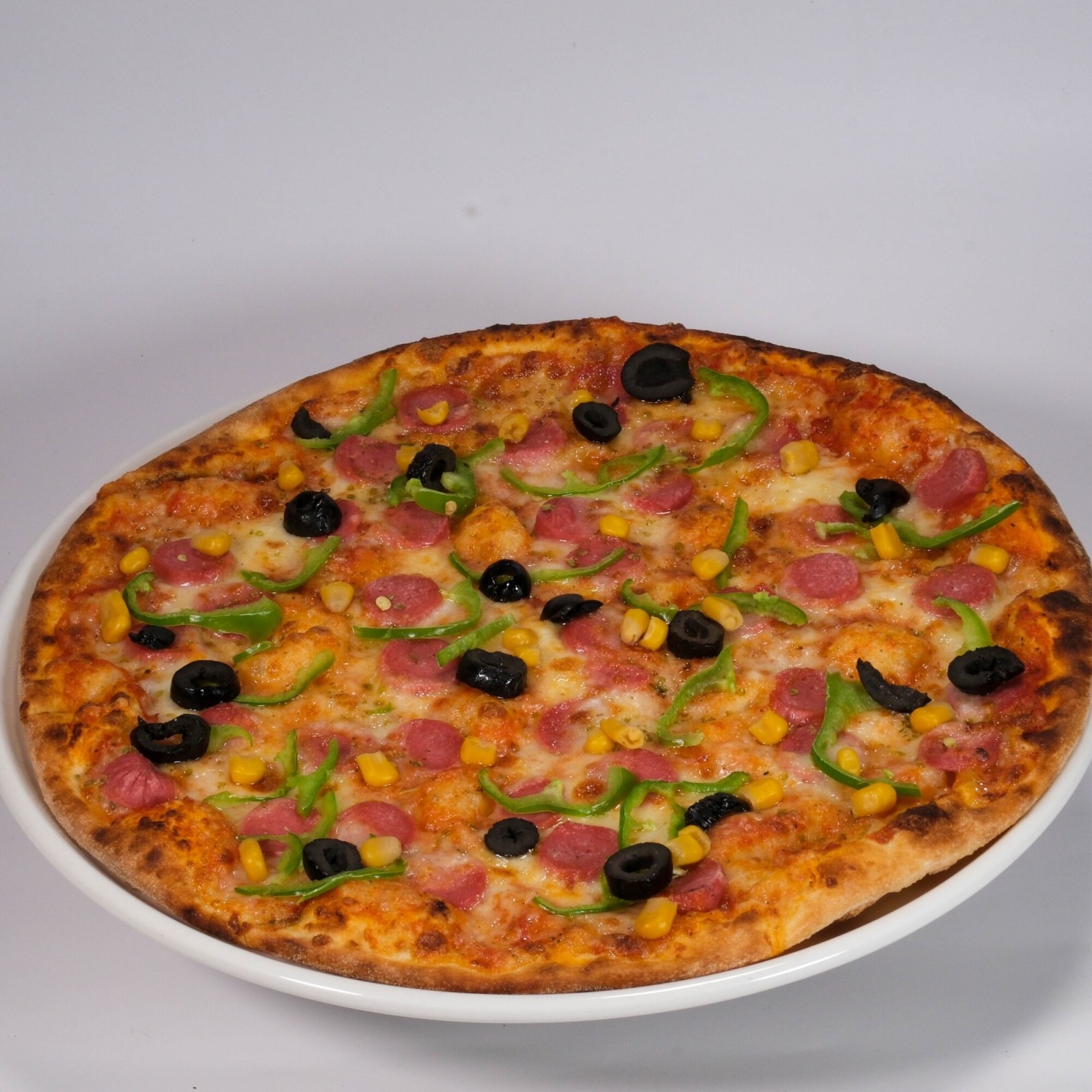 Sosisli Mix Pizza Orta Boy