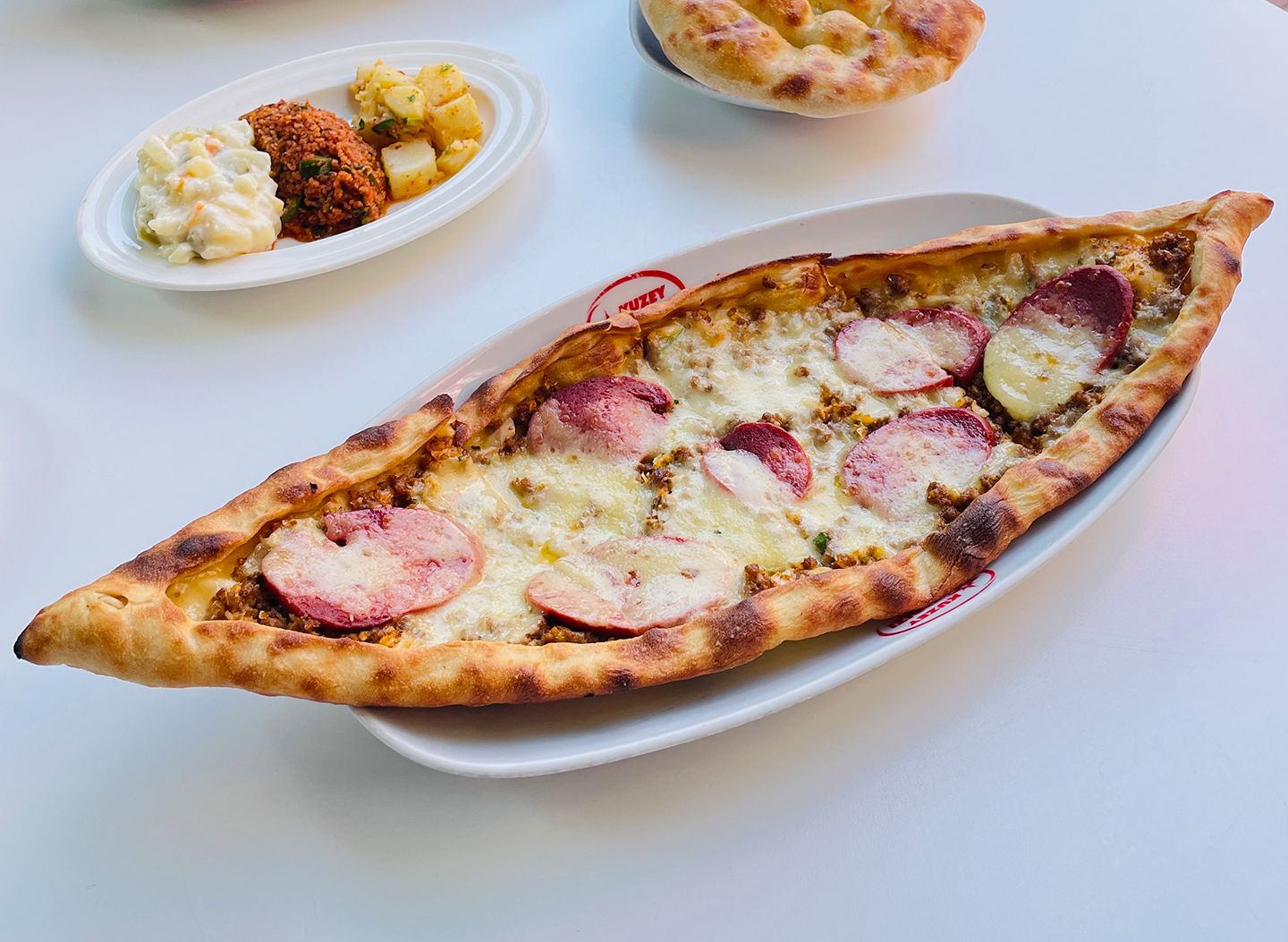 Karışık Pastırmalı Pide (Standart)(Açık)